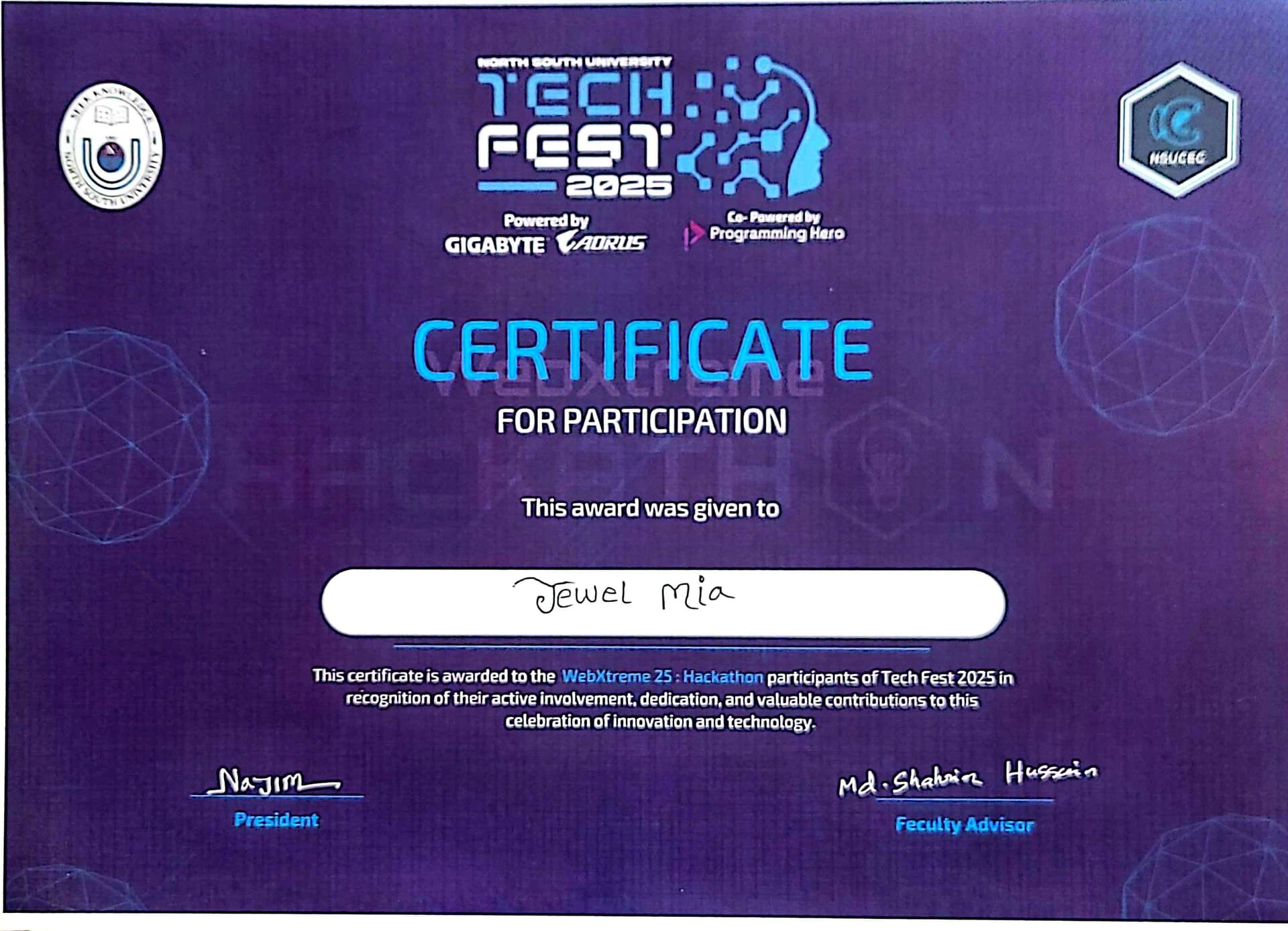 WebXtreme HackaThon NSU-2025