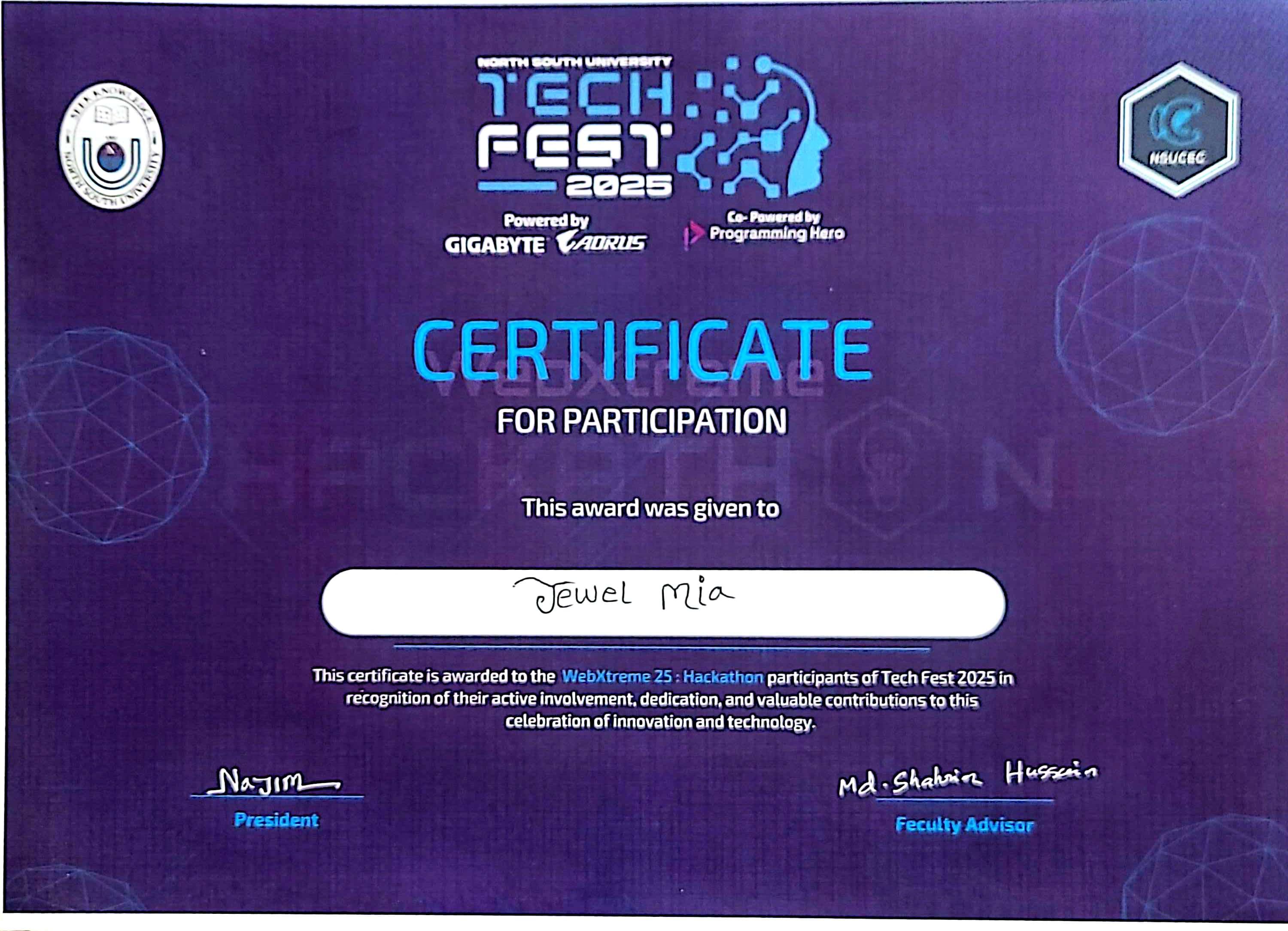 WebXtreme HackaThon NSU-2025