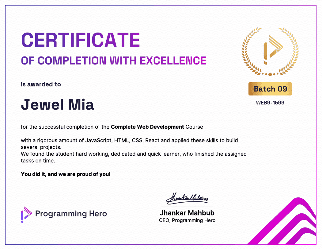 Full Stack Web Developer